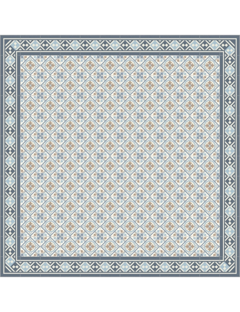 imagem de Tapete vinil azulejo boho WOLIN 195x285cm6