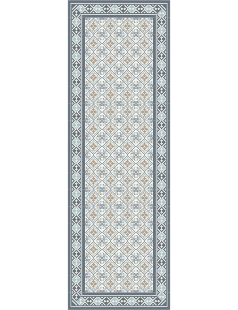 imagem de Tapete vinil azulejo boho WOLIN 90x120cm9