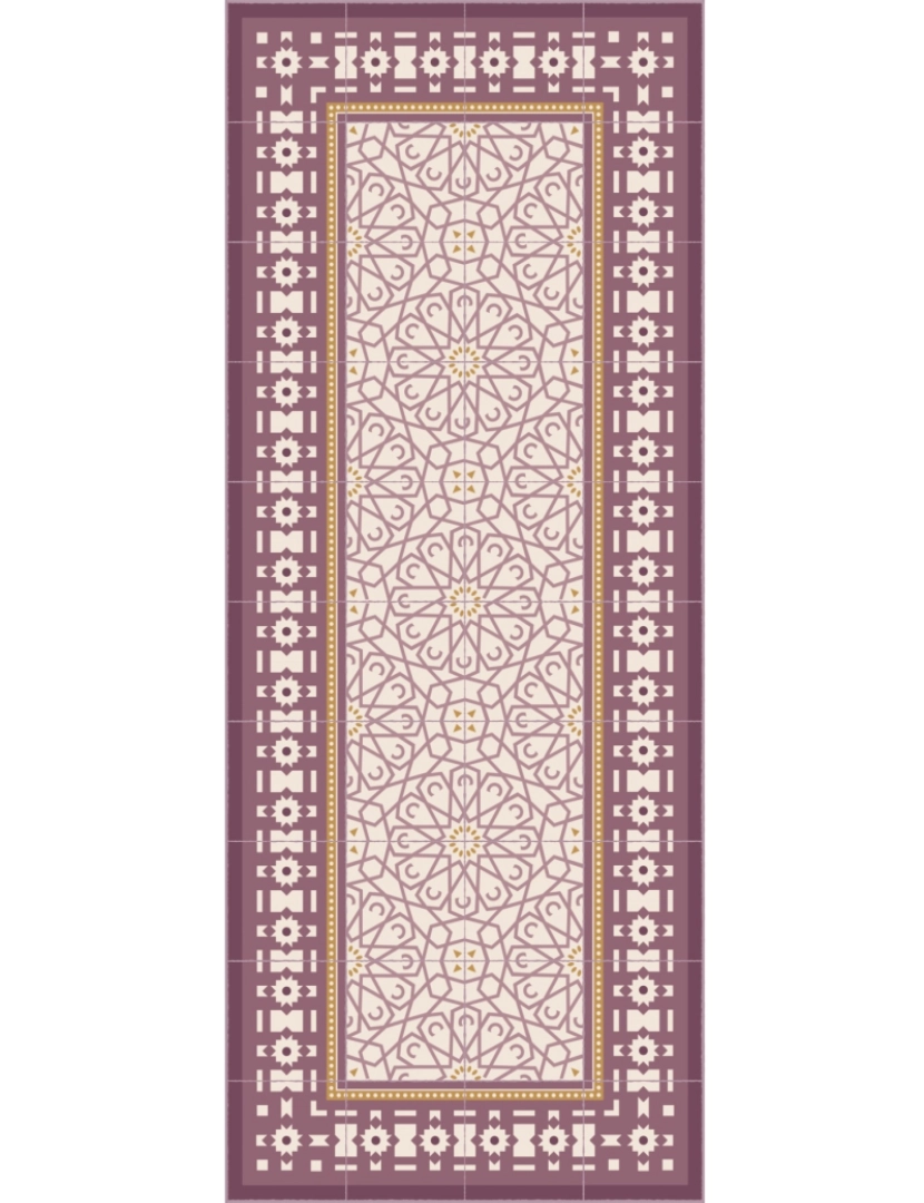 imagem de Tapete vinil azulejo marroquino SAMIRA 195x285cm7