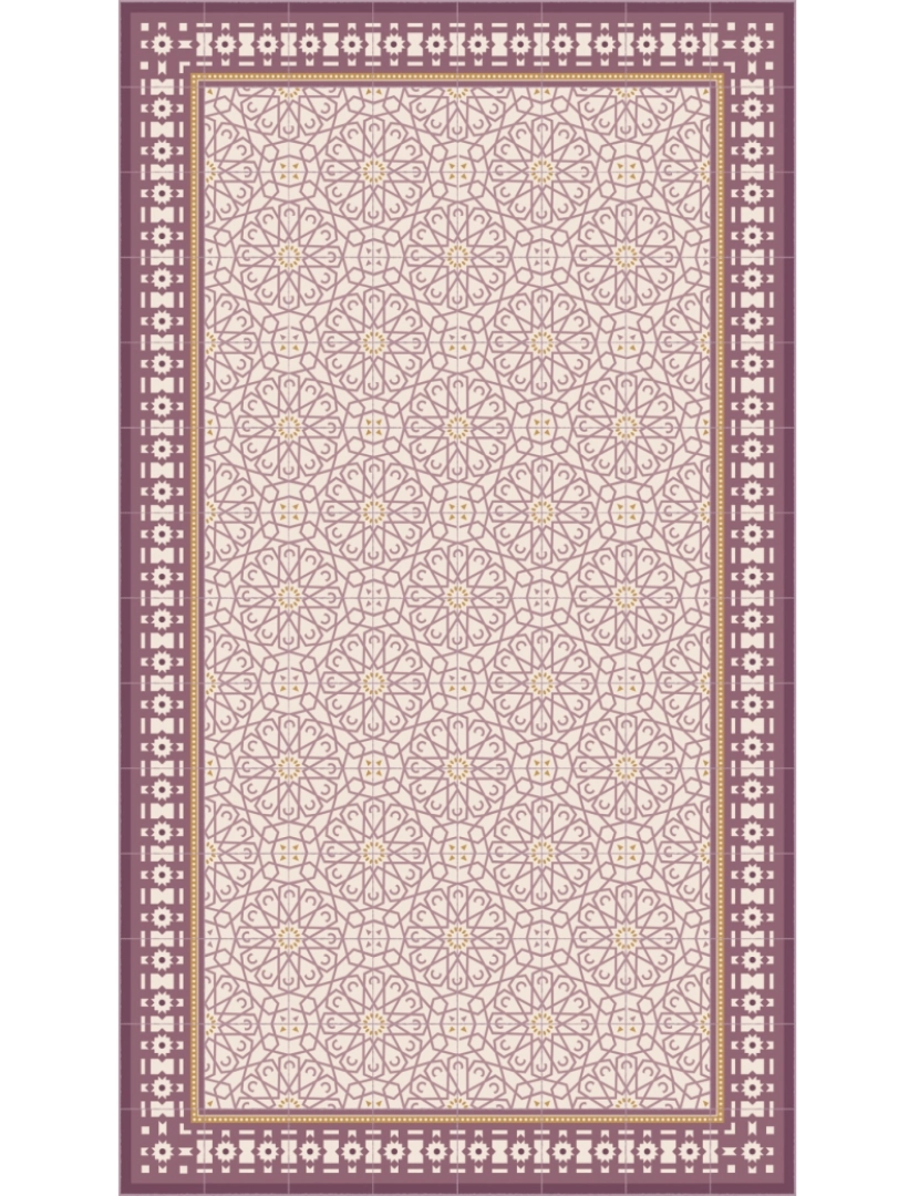 imagem de Tapete vinil azulejo marroquino SAMIRA 195x285cm8