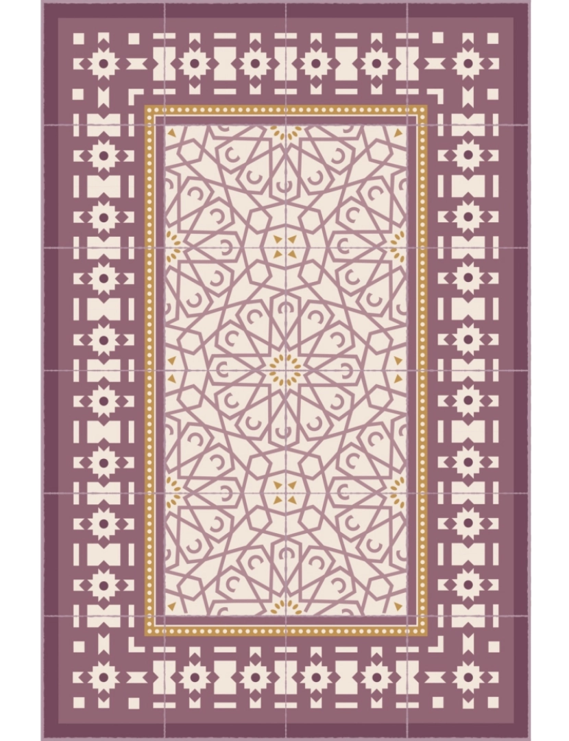 imagem de Tapete vinil azulejo marroquino SAMIRA 90x270cm6
