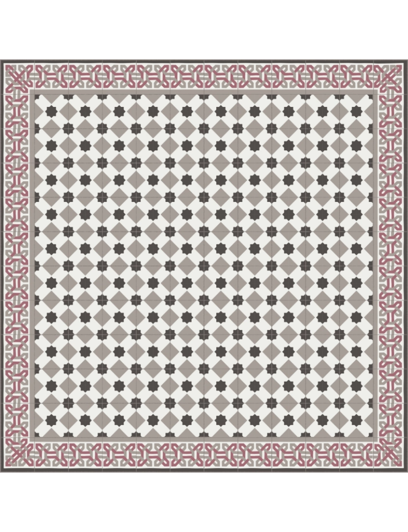 imagem de Tapete vinil azulejo CAMELOT 120x120cm6
