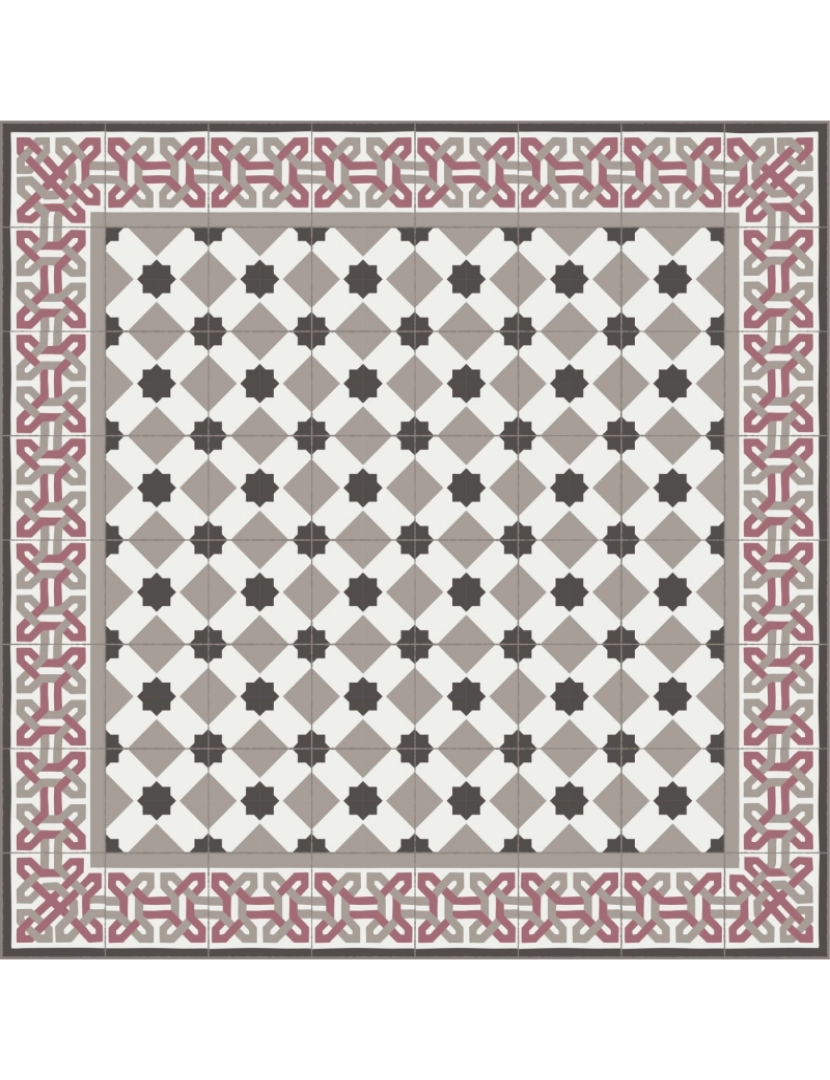 imagem de Tapete vinil azulejo CAMELOT 120x120cm8