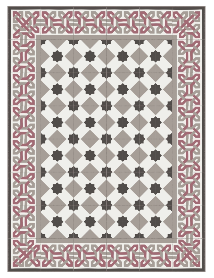 imagem de Tapete vinil azulejo CAMELOT 180x180cm10