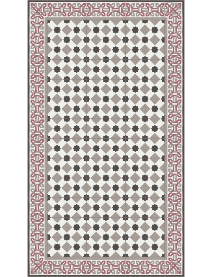 imagem de Tapete vinil azulejo CAMELOT 180x180cm7