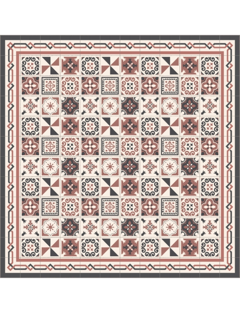 imagem de Tapete vinil azulejo HISINGEN 90x120cm5