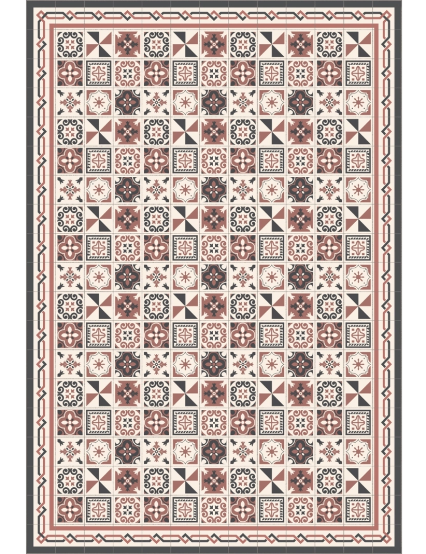 imagem de Tapete vinil azulejo HISINGEN 90x120cm6