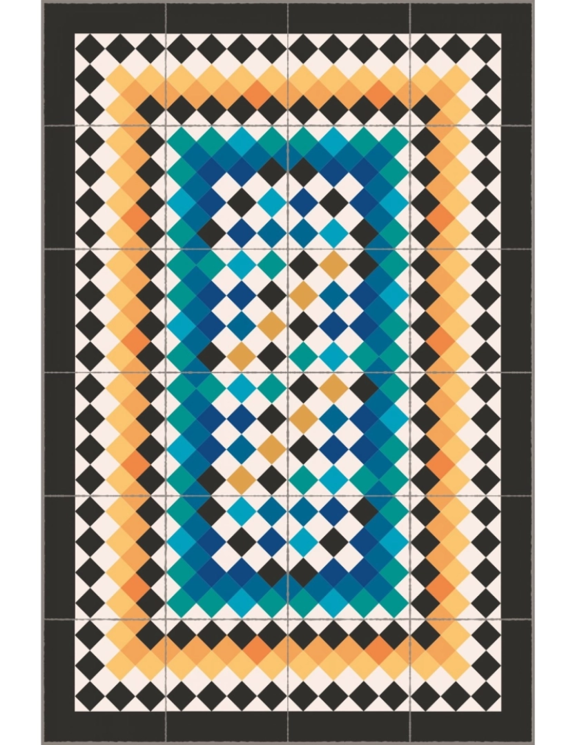 imagem de Tapete vinil azulejo KARMOY 195x285cm2