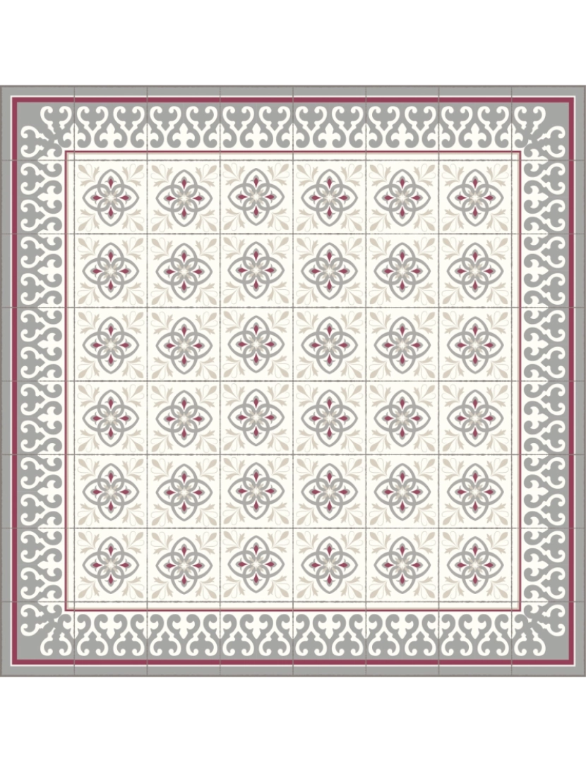 imagem de Tapete vinil azulejo KINMEN 90x270cm8