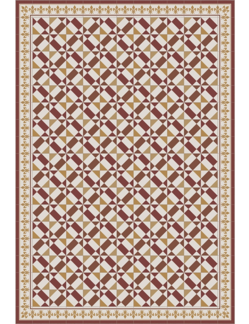 imagem de Tapete vinil azulejo LEDA 60x240cm5