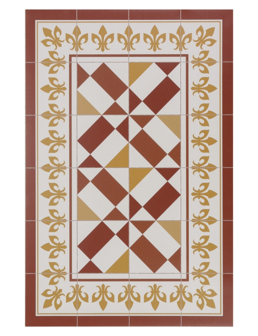 Mundo Alfombra - Tapete vinil azulejo LEDA 60x90cm