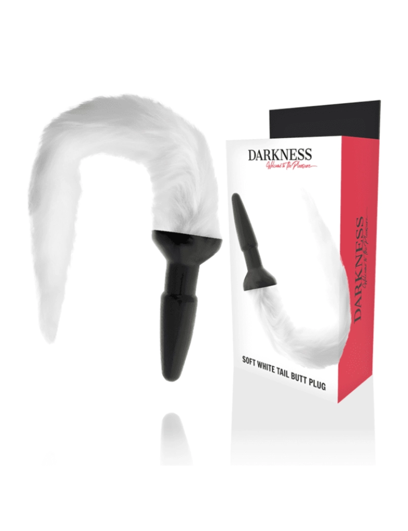 Darkness Anal - Darkness Tail Butt Silicone Plug -White