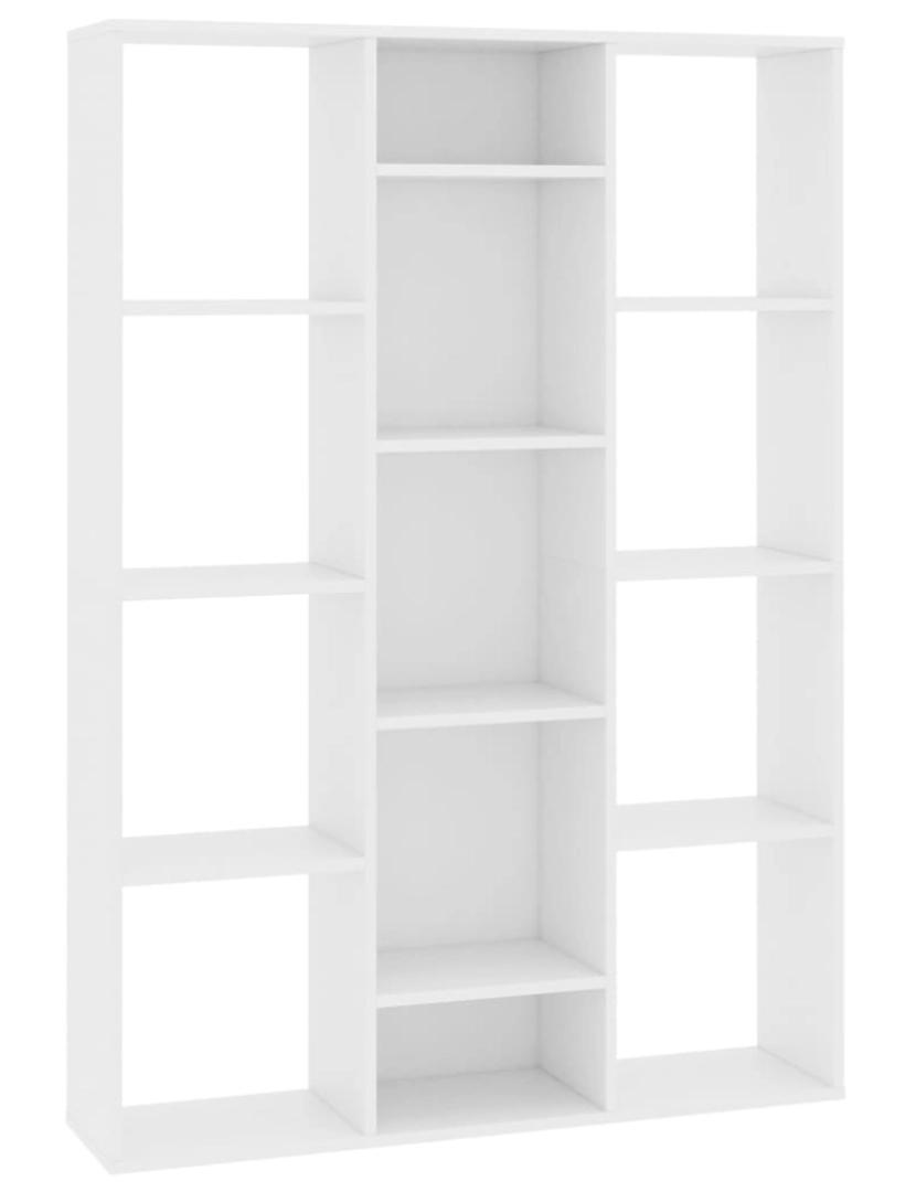 Vidaxl - vidaXL Divisória/estante 100x24x140 cm contraplacado branco