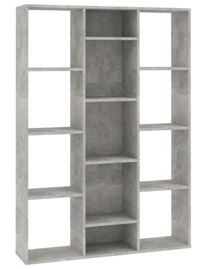 Vidaxl - vidaXL Divisória/estante 100x24x140 cm contraplacado cinzento cimento