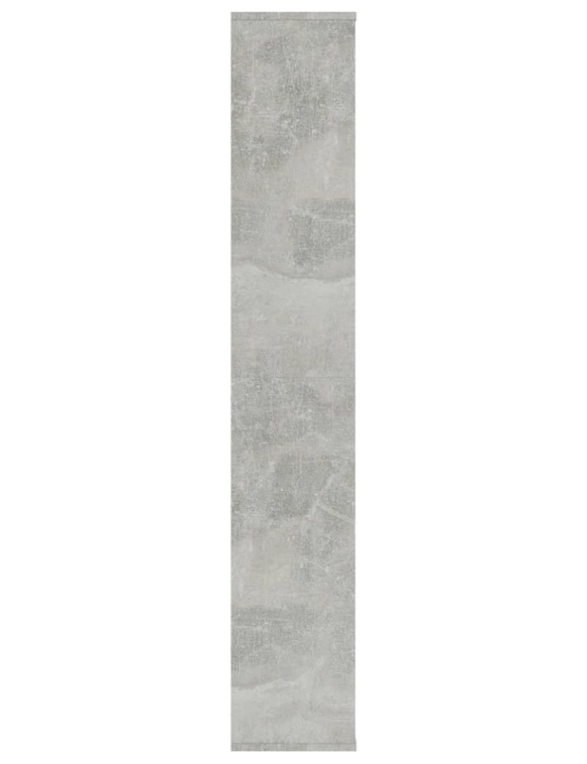 imagem de vidaXL Divisória/estante 100x24x140 cm contraplacado cinzento cimento7