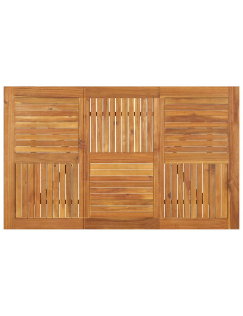 imagem de vidaXL Mesa de jardim 150x90x75 cm madeira de acácia maciça5