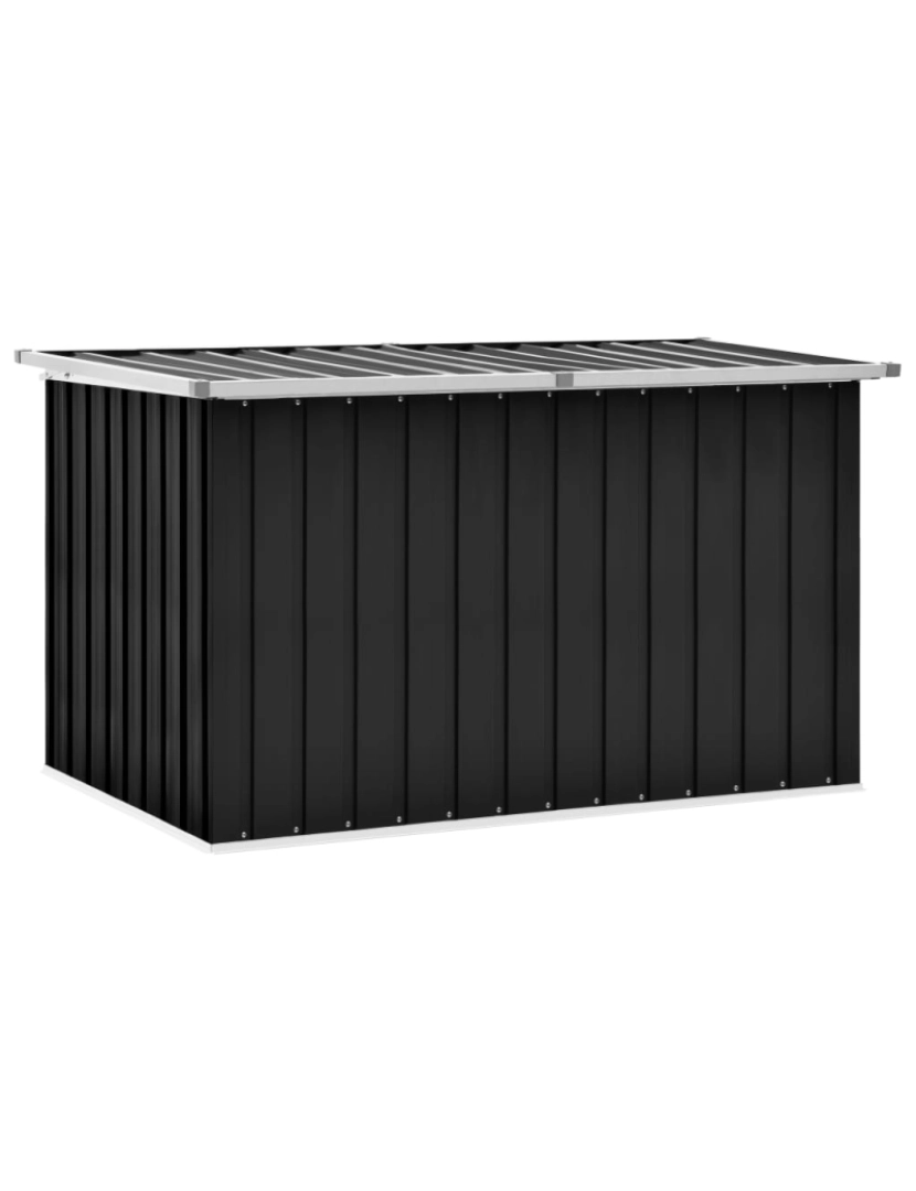 imagem de vidaXL Caixa de arrumação para jardim 149x99x93 cm antracite2