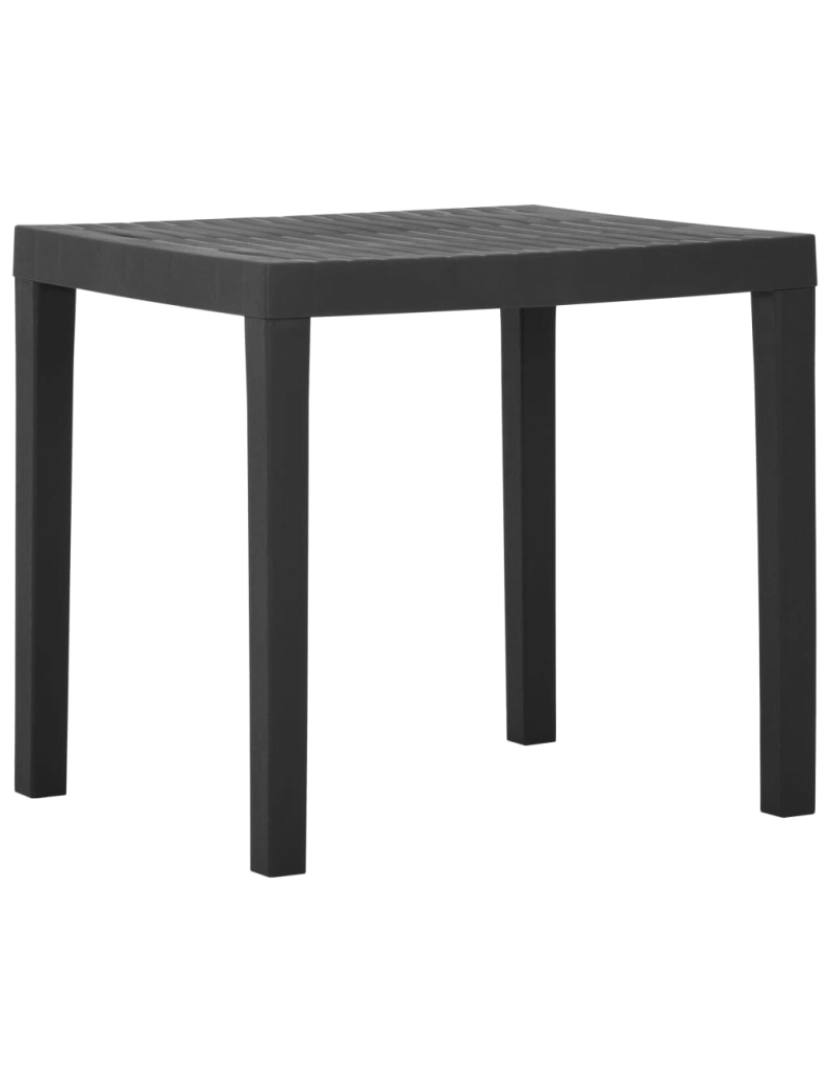 Vidaxl - vidaXL Mesa de jardim 79x65x72 cm plástico cinzento