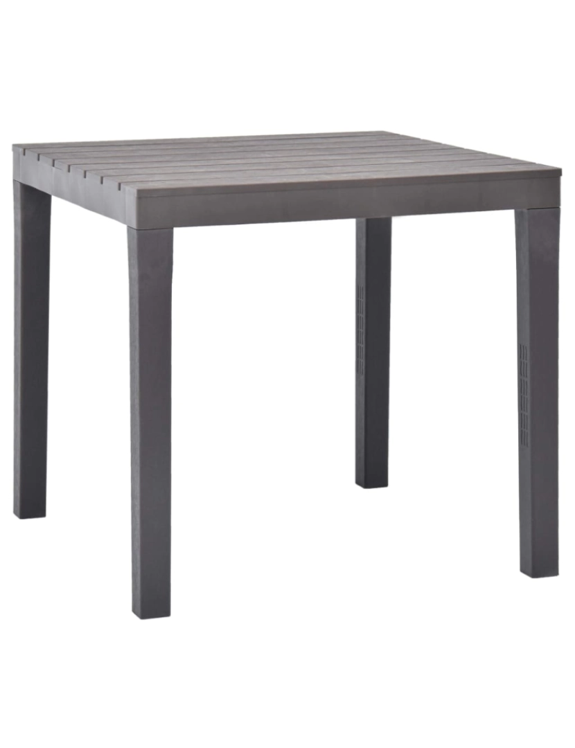 Vidaxl - vidaXL Mesa de jardim 78x78x72 cm plástico mocca