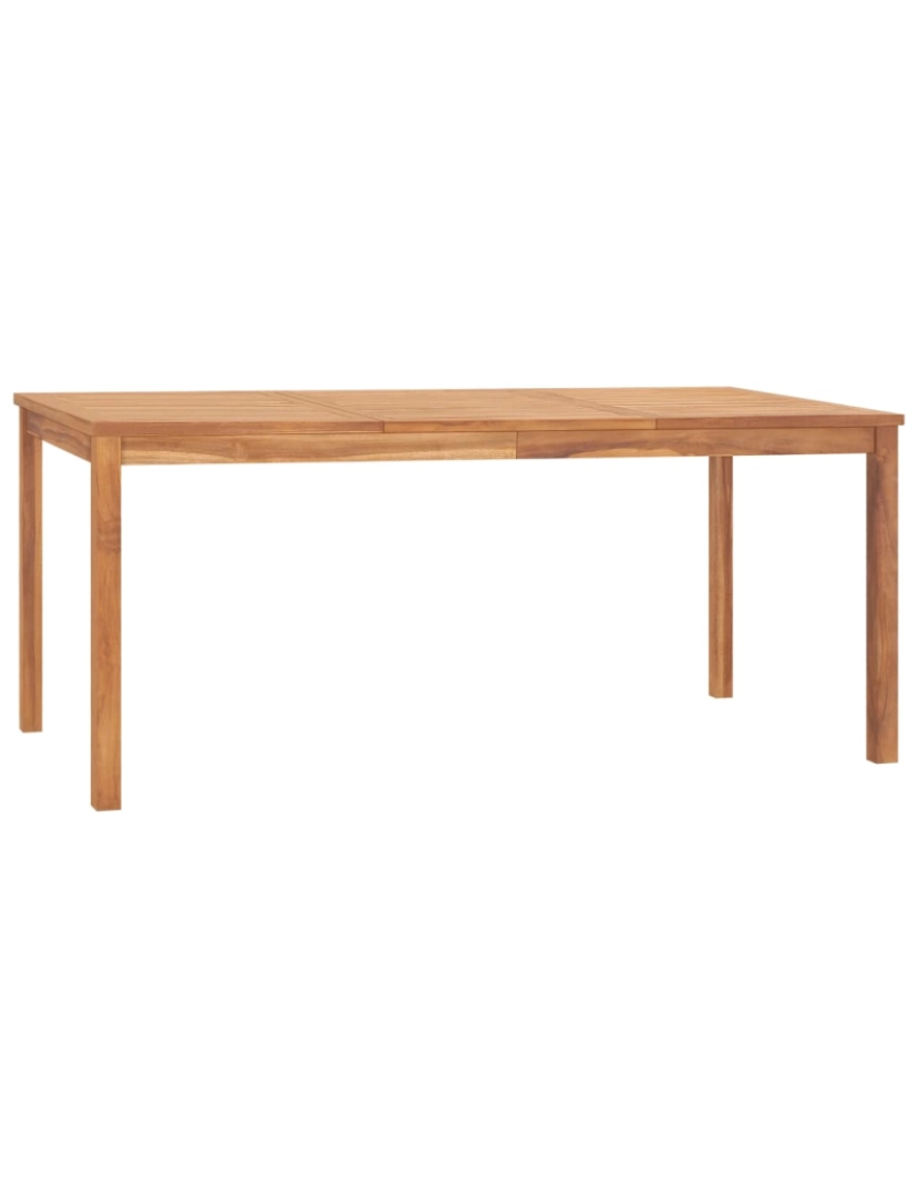 imagem de vidaXL Mesa de jantar para jardim 180x90x77 cm madeira teca maciça2