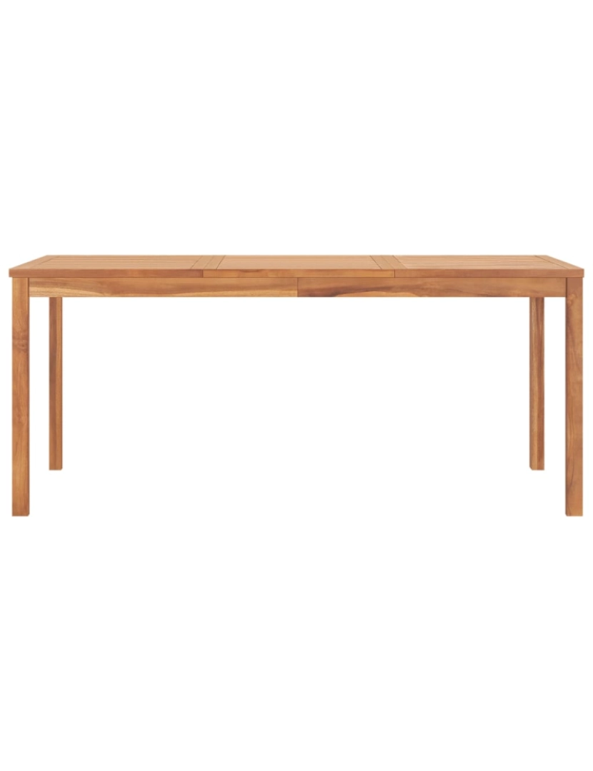 imagem de vidaXL Mesa de jantar para jardim 180x90x77 cm madeira teca maciça3