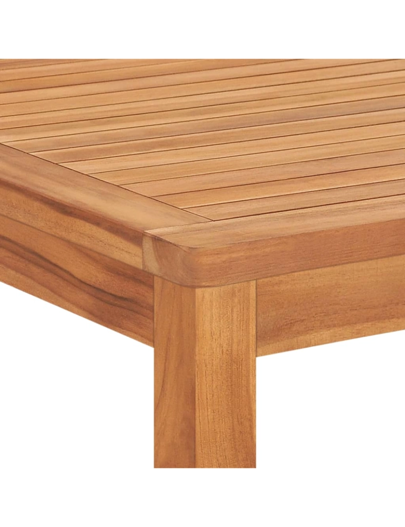 imagem de vidaXL Mesa de jantar para jardim 180x90x77 cm madeira teca maciça6