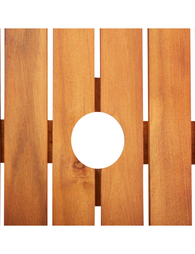 imagem de vidaXL Mesa de jardim 215x90x74 cm madeira de acácia maciça5