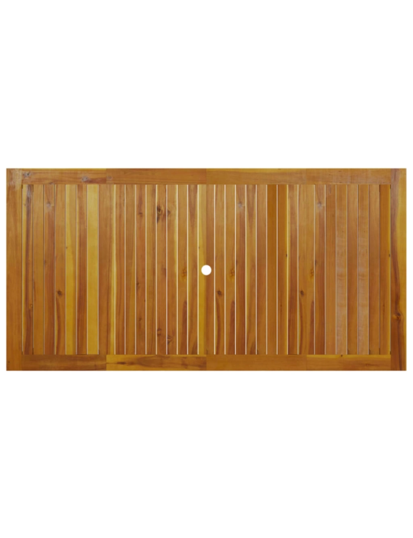 imagem de vidaXL Mesa de jardim 200x100x74 cm madeira de acácia maciça6