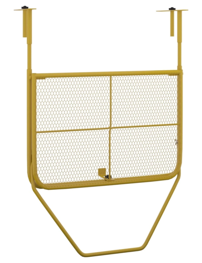 imagem de vidaXL Mesa para varanda 60x40 cm aço dourado6