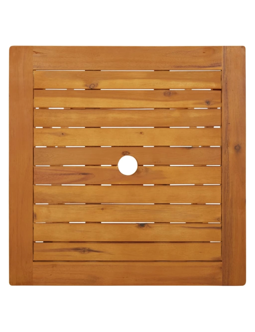 imagem de vidaXL Mesa de jardim dobrável 60x60x75 cm madeira de acácia maciça6