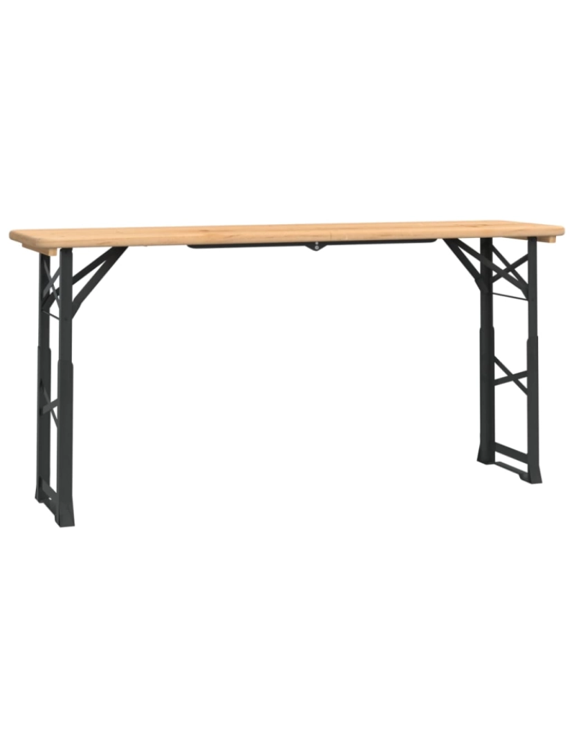 Vidaxl - vidaXL Mesa de cerveja dobrável 170x50x75/105 cm madeira abeto maciça