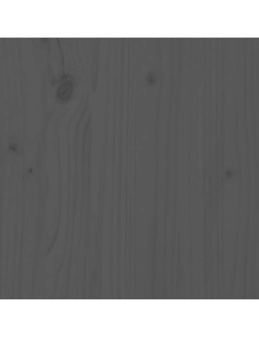 imagem de vidaXL Mesa de jardim 203,5x100x76 cm madeira de pinho maciça cinzento8