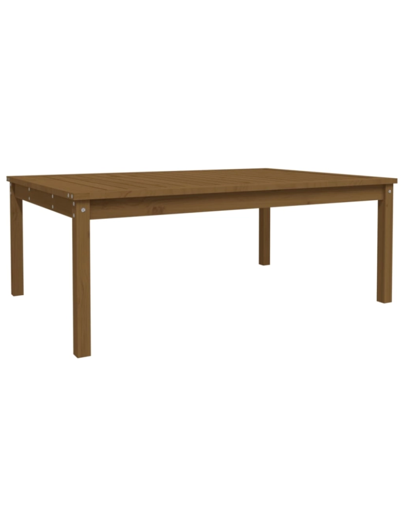 Vidaxl - vidaXL Mesa de jardim 121x82,5x45 cm pinho maciço castanho-mel