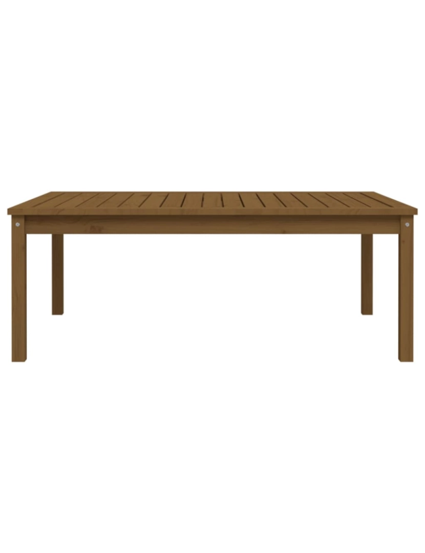 imagem de vidaXL Mesa de jardim 121x82,5x45 cm pinho maciço castanho-mel6