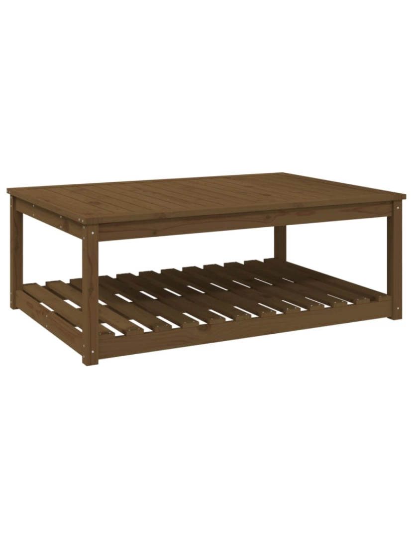 Vidaxl - vidaXL Mesa de jardim 121x82,5x45 cm pinho maciço castanho-mel