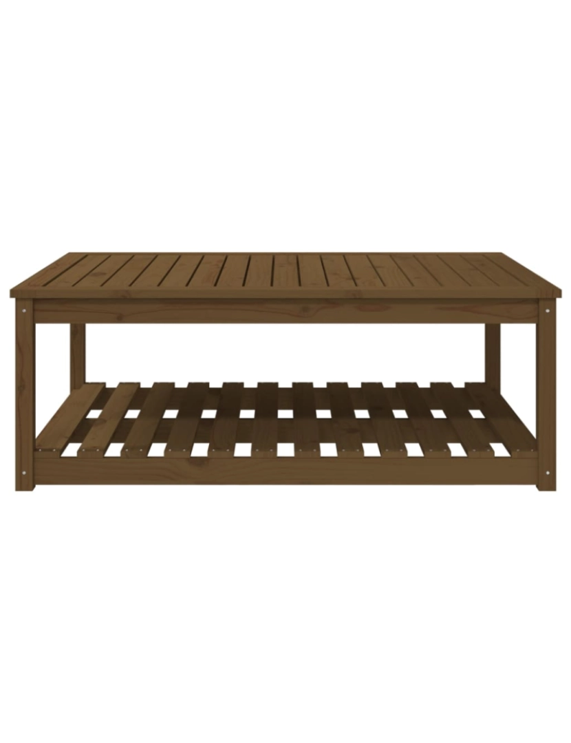 imagem de vidaXL Mesa de jardim 121x82,5x45 cm pinho maciço castanho-mel6