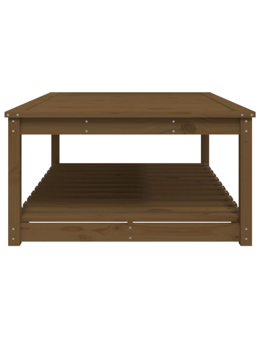 imagem de vidaXL Mesa de jardim 121x82,5x45 cm pinho maciço castanho-mel7