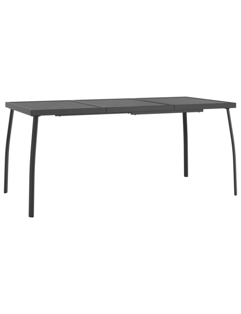 Vidaxl - vidaXL Mesa de jardim 165x80x72 cm malha de aço antracite