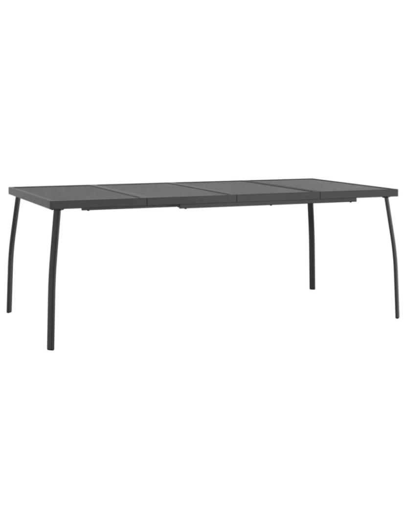 Vidaxl - vidaXL Mesa de jardim 200x100x72 cm malha de aço antracite