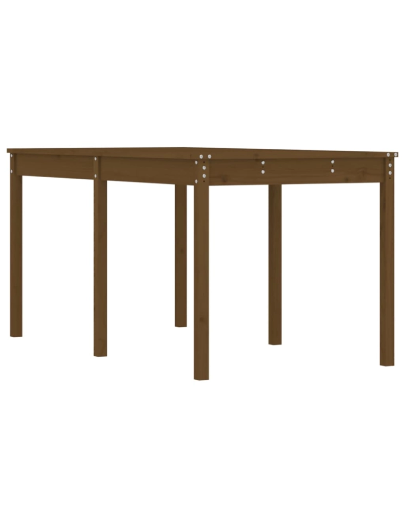 imagem de vidaXL Mesa de jardim 159,5x82,5x76 cm pinho maciço castanho-mel1