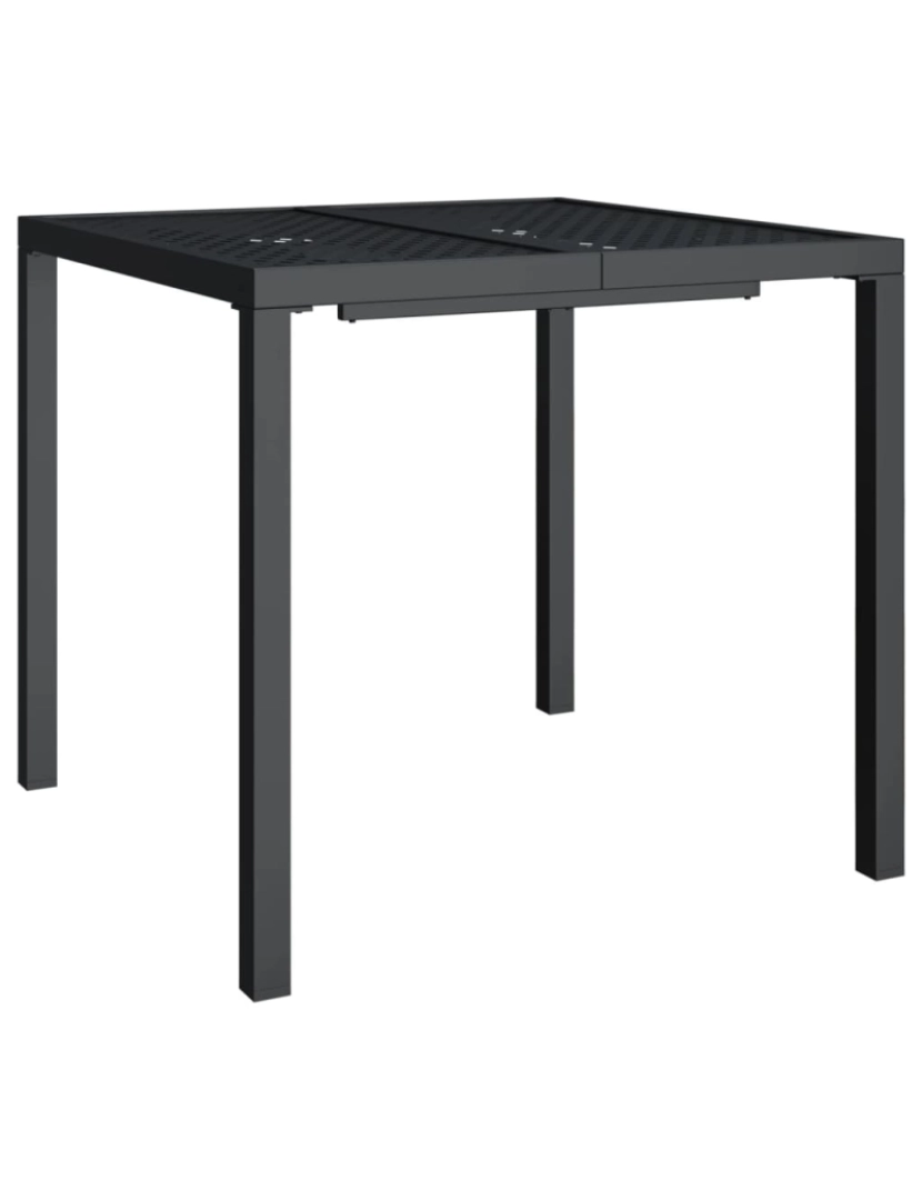 Vidaxl - vidaXL Mesa de jardim 80x80x72 cm aço antracite