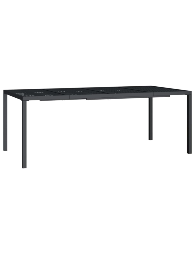 Vidaxl - vidaXL Mesa de jardim 200x100x72 cm aço antracite