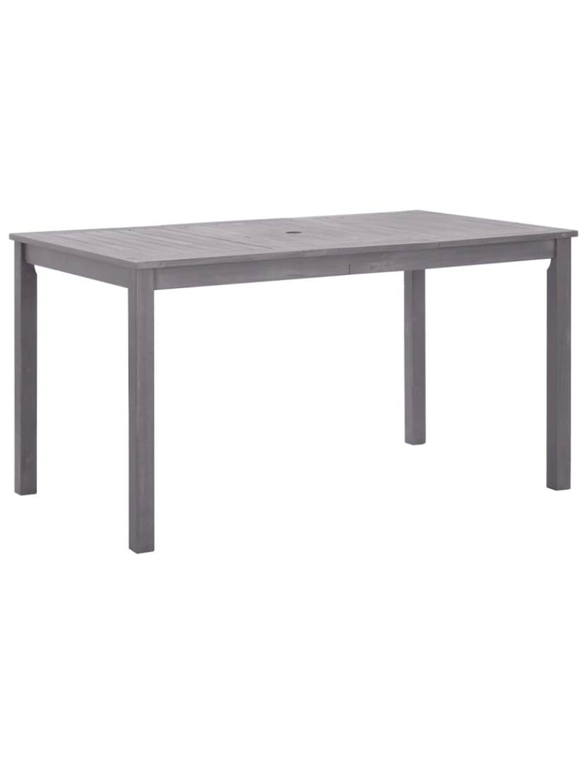 Vidaxl - vidaXL Mesa de jardim 140x80x74 cm acácia maciça cinzento lavado