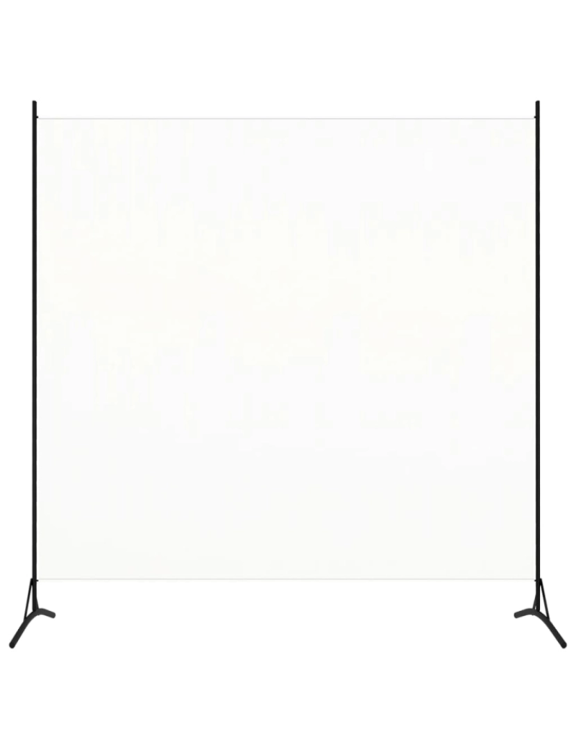 Vidaxl - vidaXL Divisória de quarto com 1 painel 175x180 cm branco nata