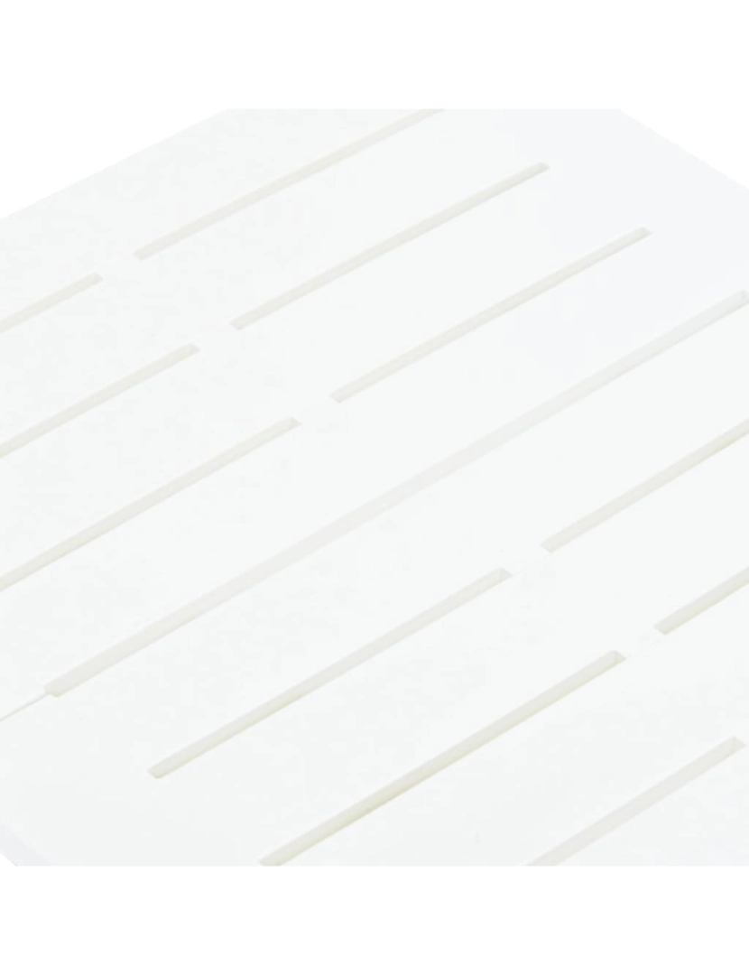 imagem de vidaXL Mesa de jardim dobrável 45x43x50 cm plástico branco7