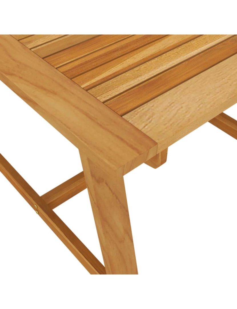 imagem de vidaXL Mesa de jantar para jardim 88x88x74 cm madeira de acácia maciça6