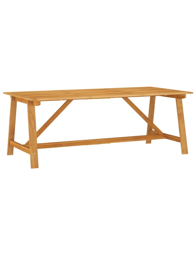 Vidaxl - vidaXL Mesa de jantar p/ jardim 206x100x74cm madeira de acácia maciça