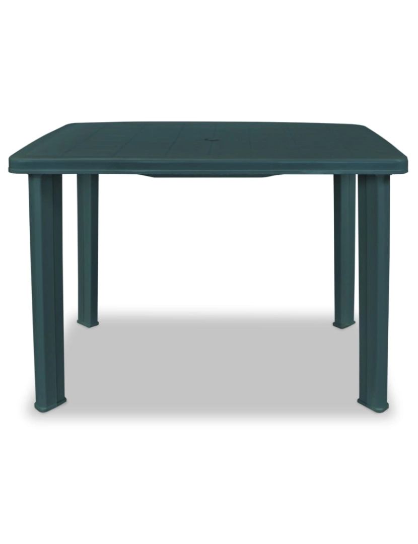 imagem de vidaXL Mesa de jardim 101x68x72 cm plástico verde3