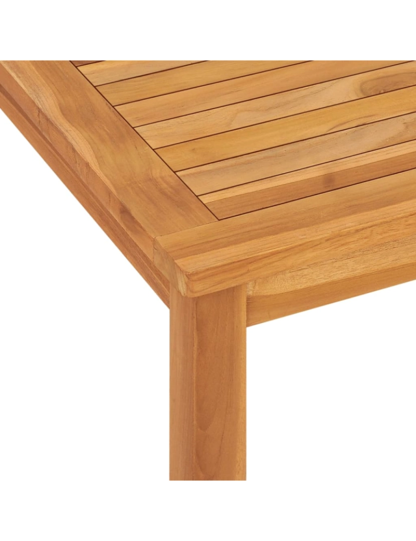 imagem de vidaXL Mesa de jantar para jardim 120x70x77 cm madeira de teca maciça5