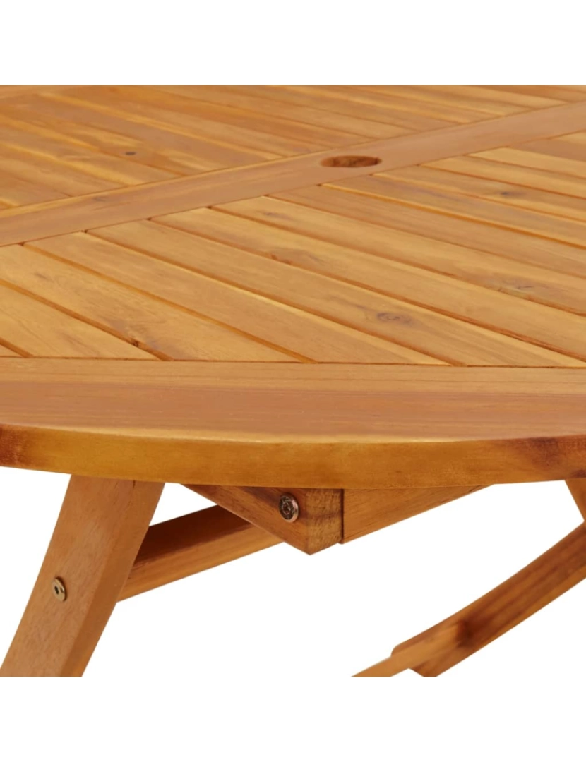 imagem de vidaXL Mesa de jardim dobrável 110 cm madeira de acácia maciça8